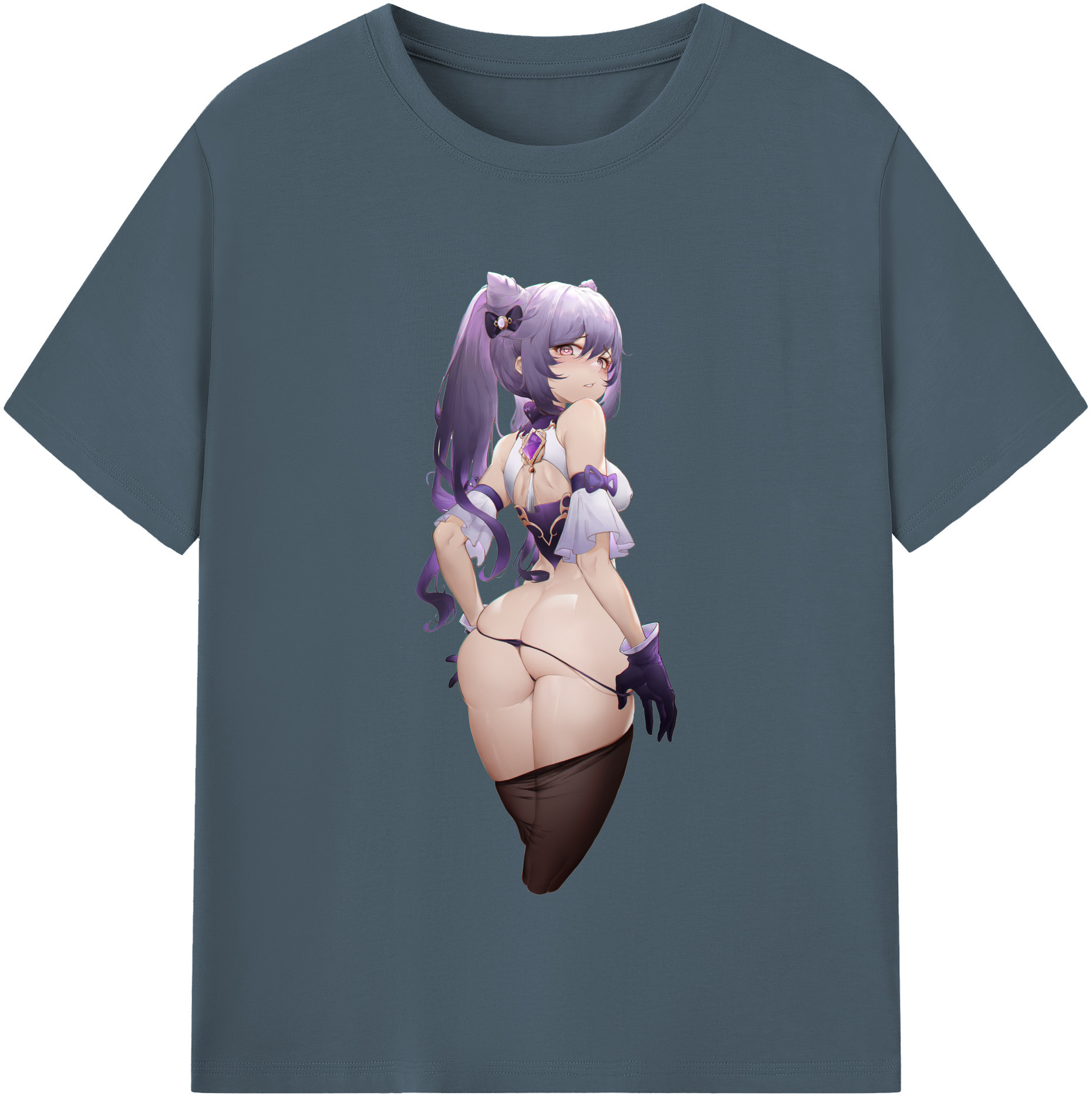 げんし神 刻晴 こくせい genshin Kokusei 綿100％半袖Tシャツ（フロントプリント）